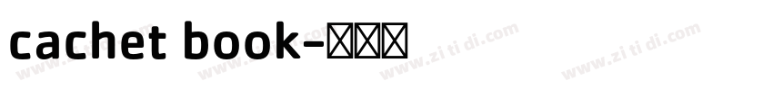 cachet book字体转换
